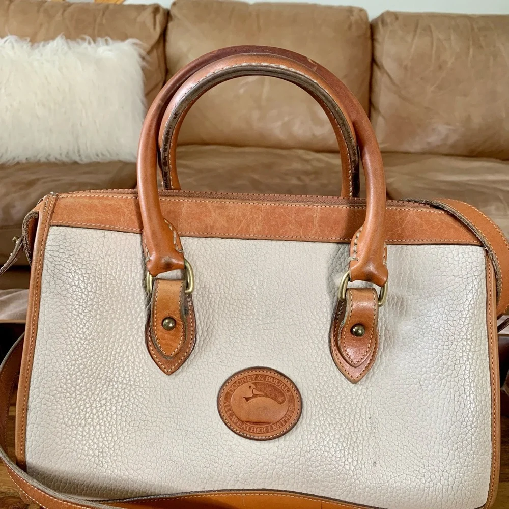 Dooney & Bourke Vintage Leather Satchel - Picture 14 of 16